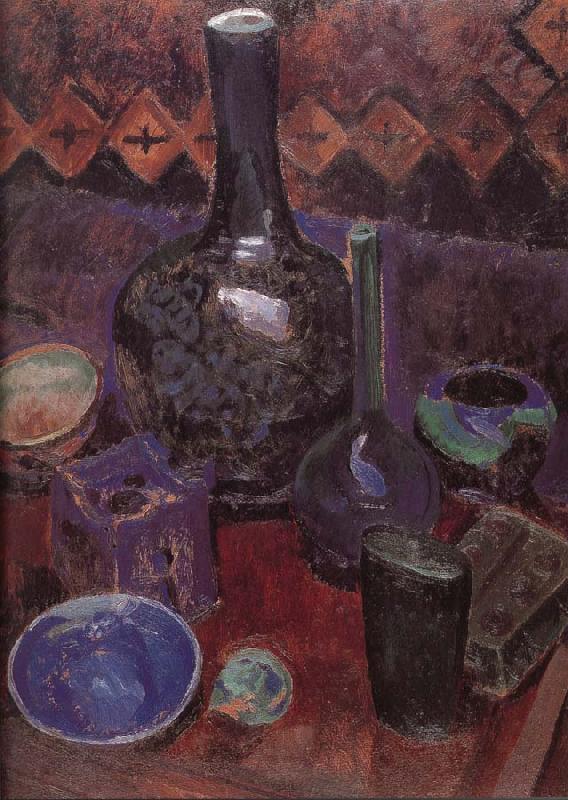 Delaunay, Robert Still life bottle and object Germany oil painting art